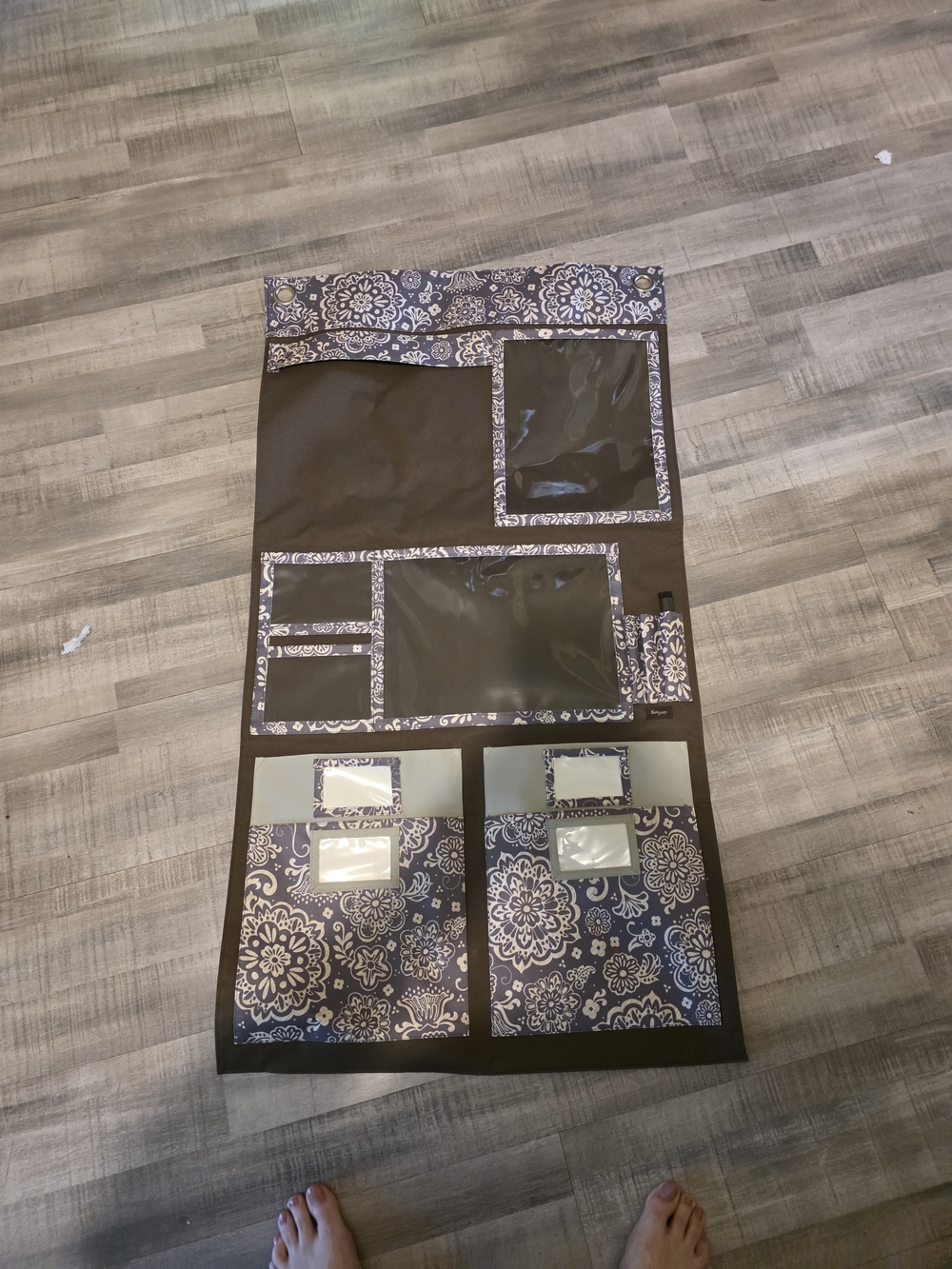 Patterned Hanging Organizer 3 Piece Set
